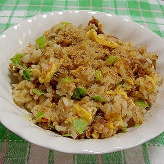 ゴーヤの佃煮とシーチキンの炒飯